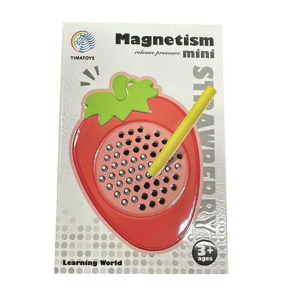 Galaxy Toys - Magnetic Drawing Board Keychain - Strawberry - Red