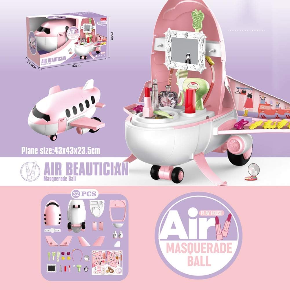 Amsham - Children’s Pretend Play Makeup Kit - Aeroplane