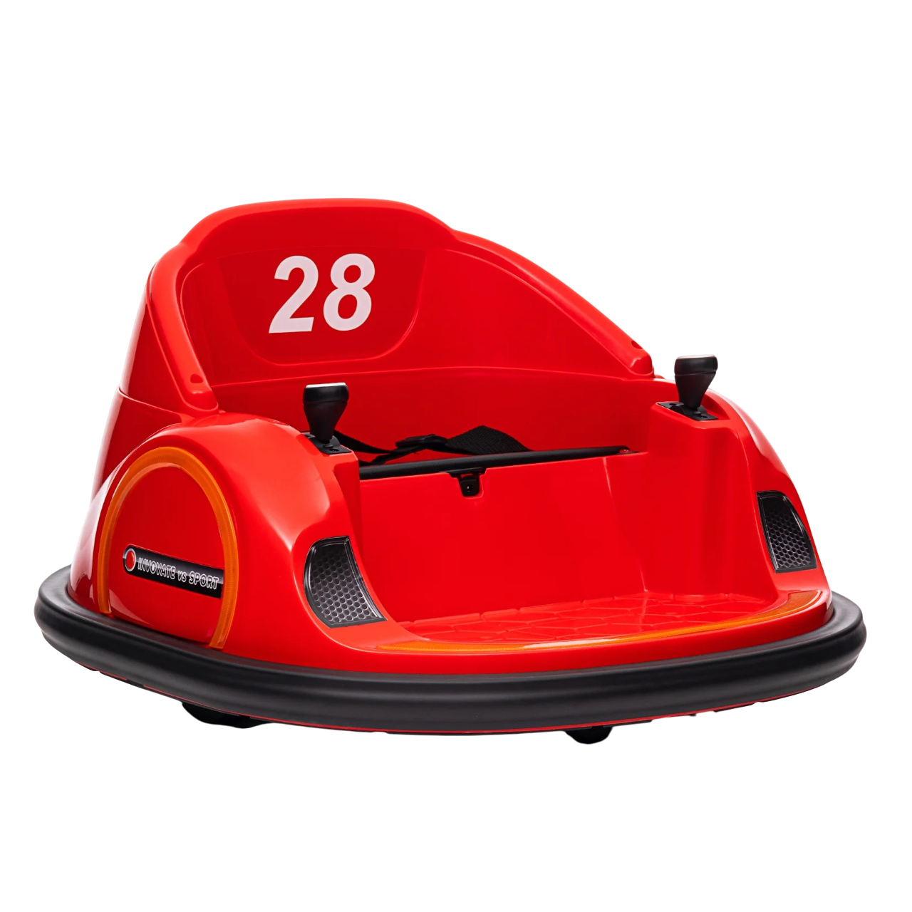 Amsham - Ride On Bumper Car With Remote Control And 360 Degree Spin - Red - 12V