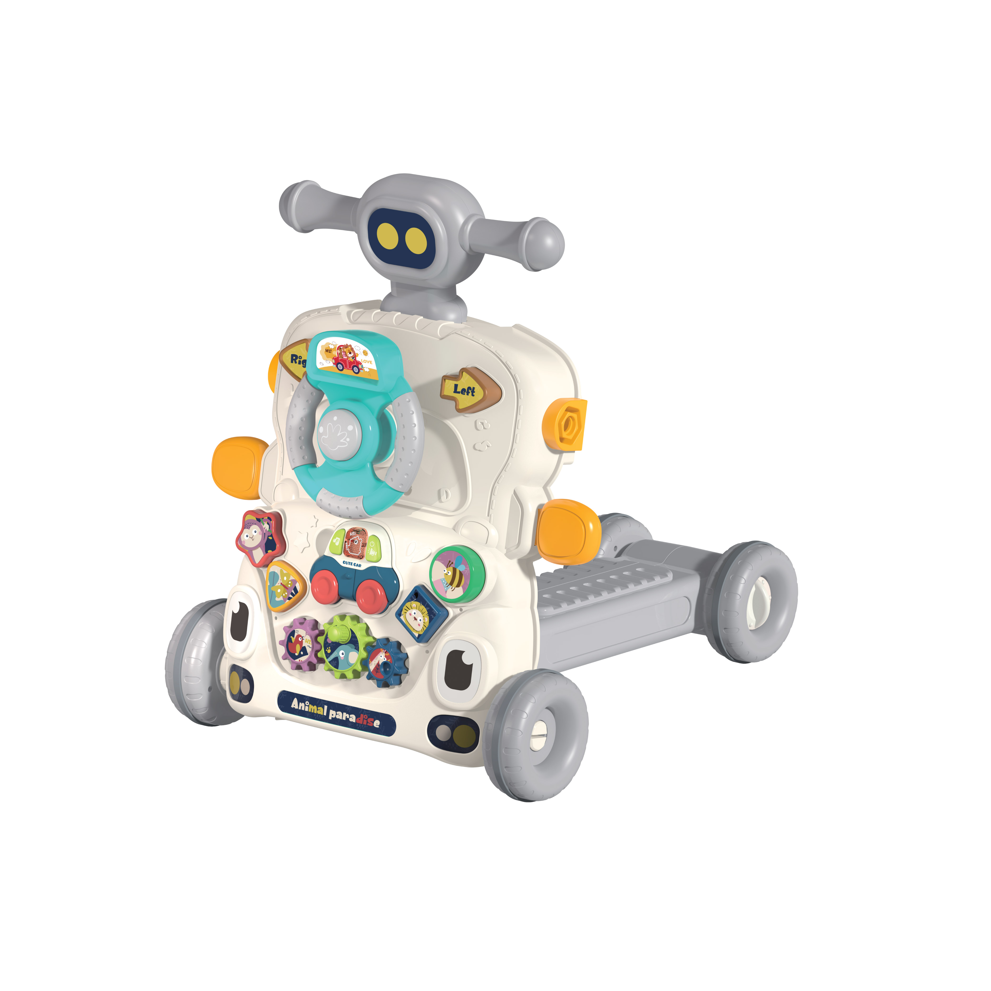 Amsham 6-In-1 Activity Baby Walker - Grey