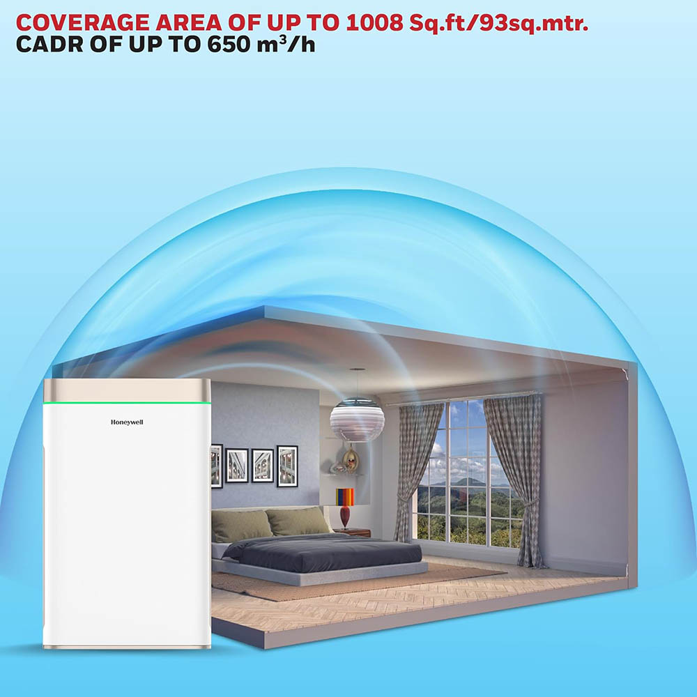 هاني ويل - منقّي هواء منزلي أير تاتش U2 بفلترة 7 مراحل - أبيض