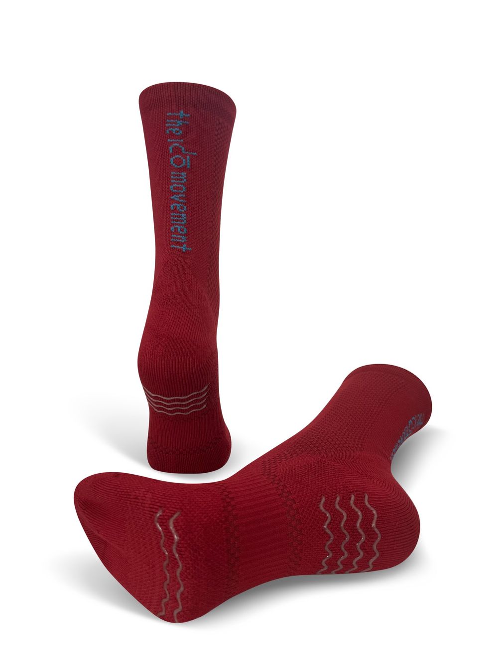 The Ido Movement - Kids' Dance Grip Socks - Raspberry Red