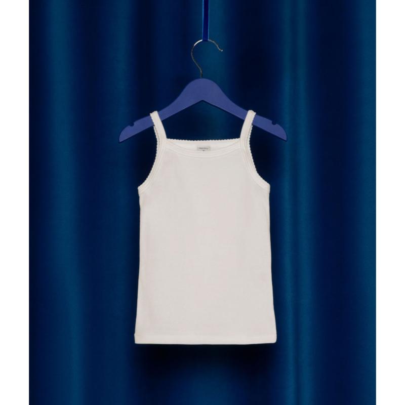 Petit Bateau - 2pc-Set - Girl's Strappy Vests - White