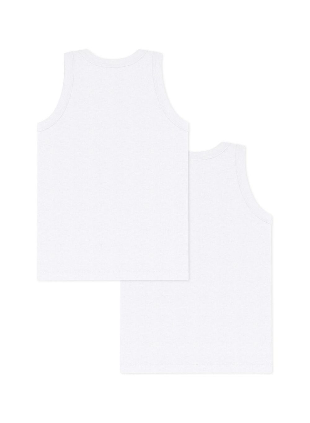 Petit Bateau - Boys Vests - White - Pack of 2