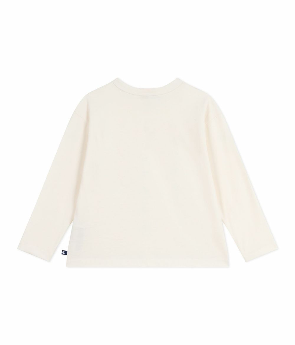 Petit Bateau - Boys' Long Sleeves Printed Cotton T-Shirt - Milk