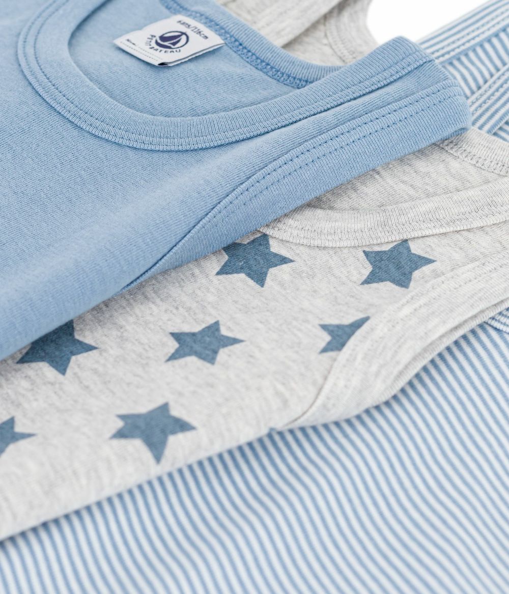 Petit Bateau - 3pc-Set - Boys' Sleeveless Tank Top - Multicolor