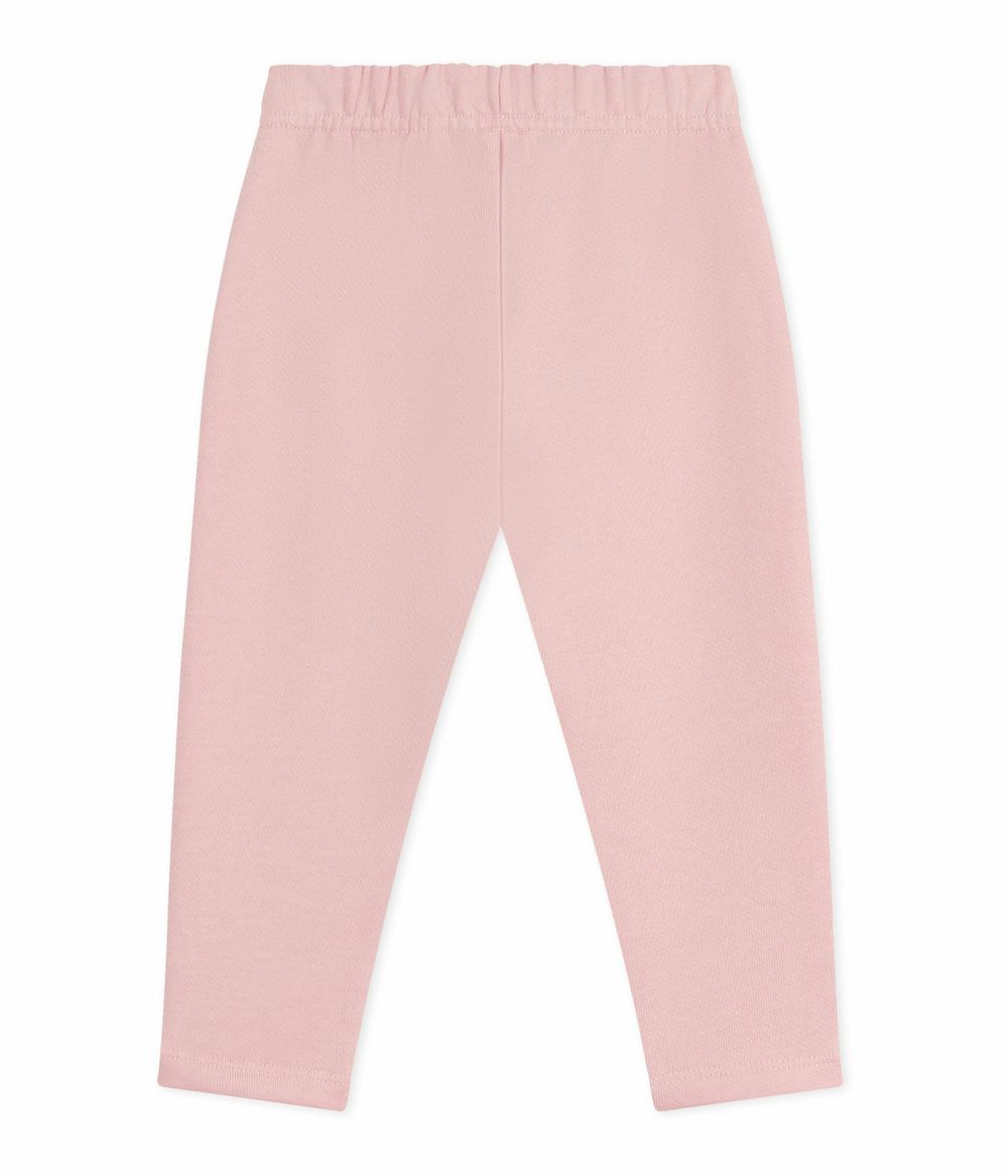 بيتي باتو - بنطال قطن سادة للبنات الرضع - زهري جولي