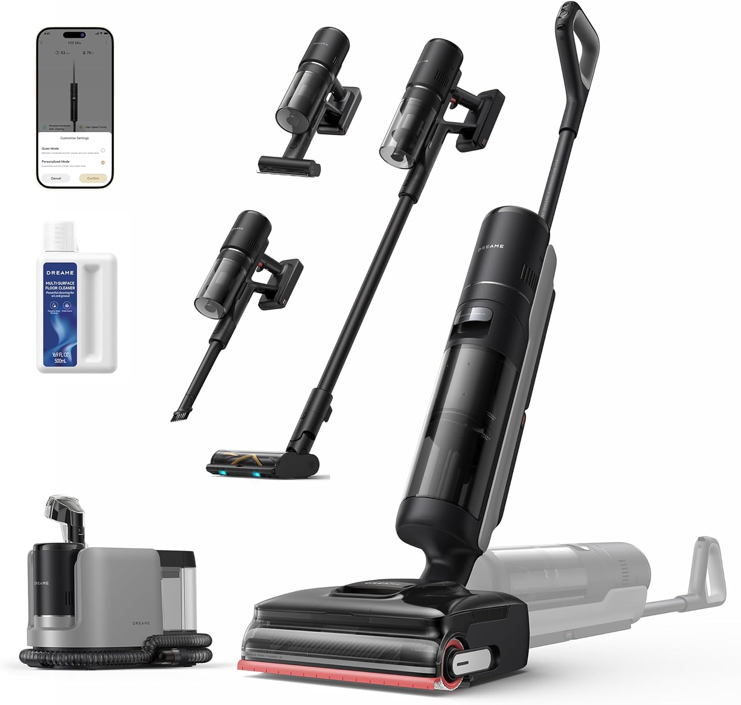 Dreame 7-In-1 Vacuum Cleaner H15 Mix - Black