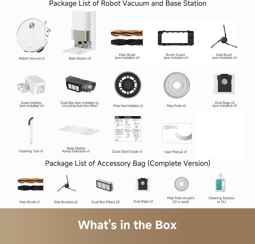 Dreame - X50 Ultra Complete Robot Vacuum And Mop - White