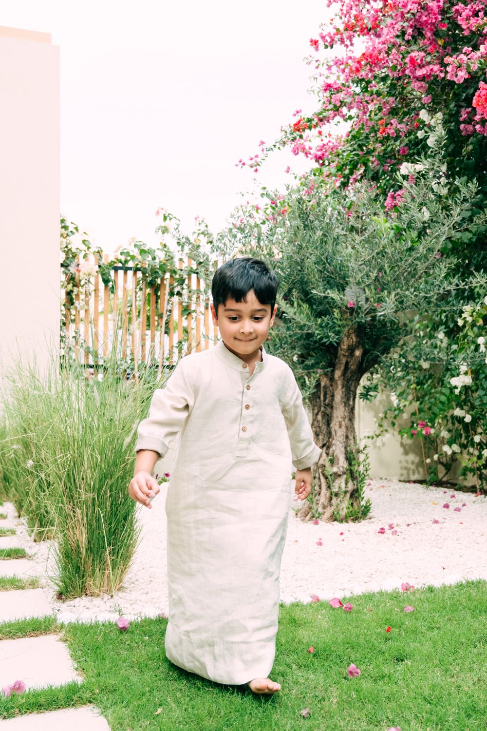 Maison Tini - Linen Thobe - Light Beige