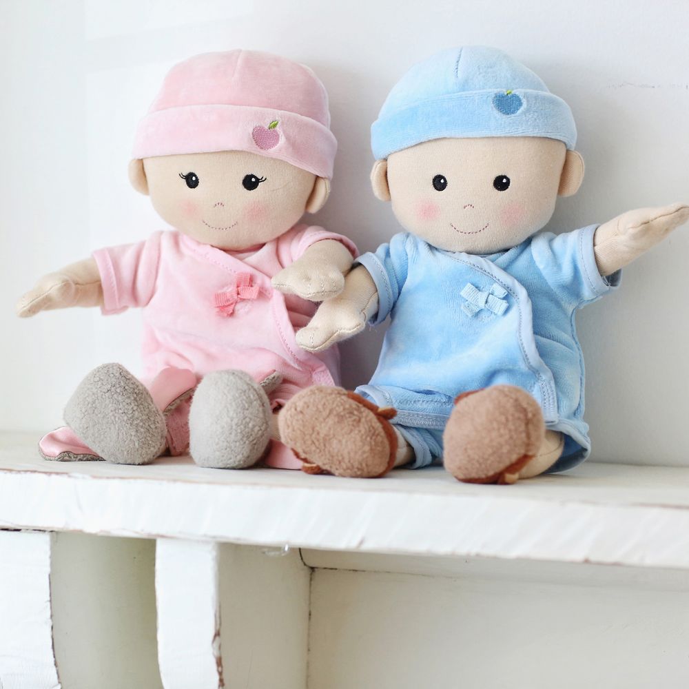 Apple Park - Baby Girl Doll - Pink - 33cm