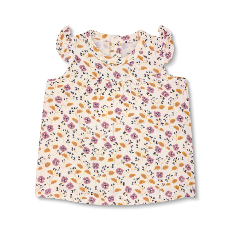 Apple Park - Muslin Dress - Pink Flower