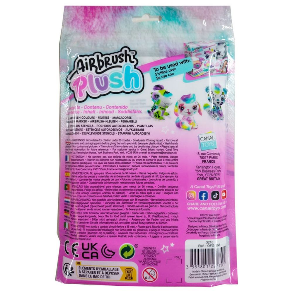 Canal Toys - Airbrush Refill Kit With 10 Pens & 2 Stencils