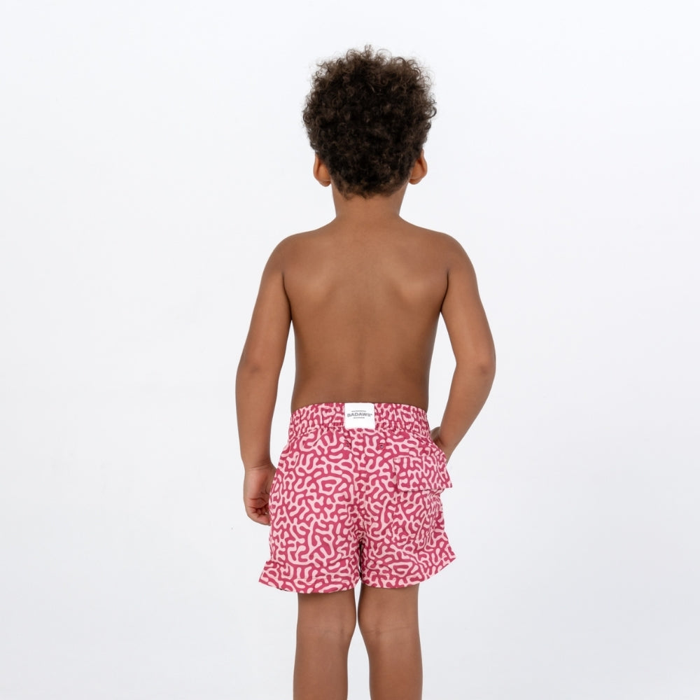 Badawii Beachwear - Boy Shorts - Coral Reef