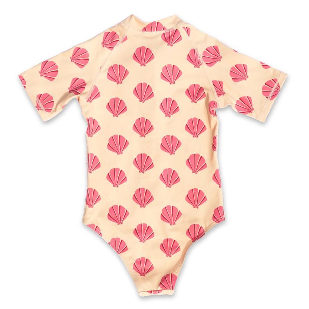 Badawii Beachwear - Beach Shells Girls Swimsuit - Sunny Yellow