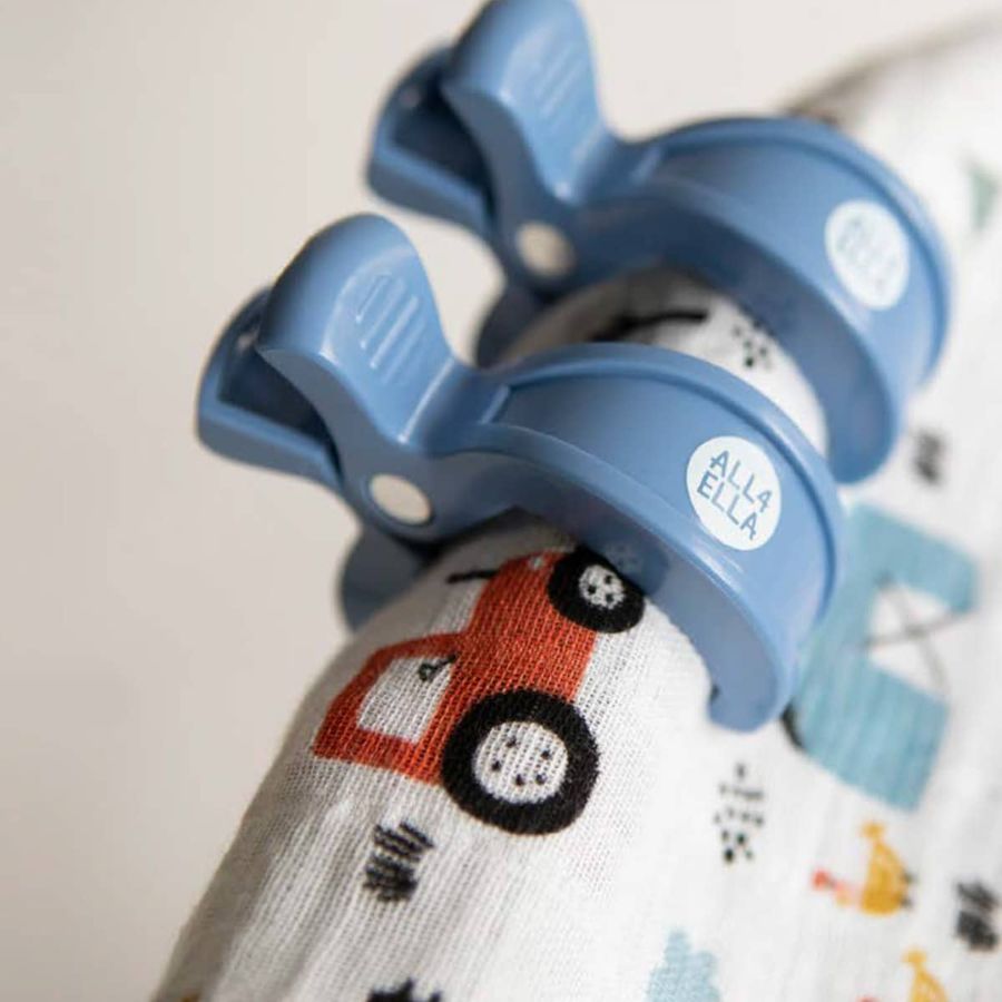 All4ella - Muslin and 2 Pram Peg Gift Set - Barnyard