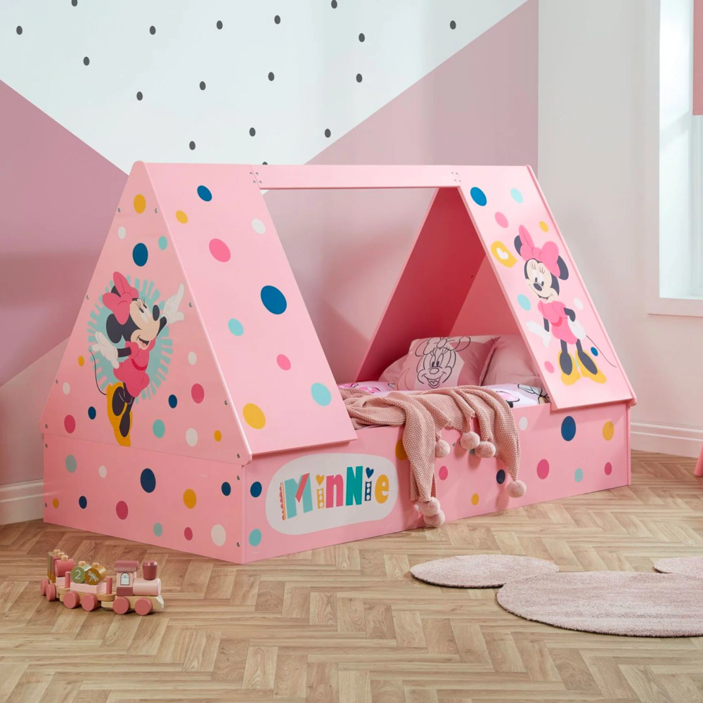Kinder Valley - Disney Minnie Mouse House Tent Bed And Kf Mattress