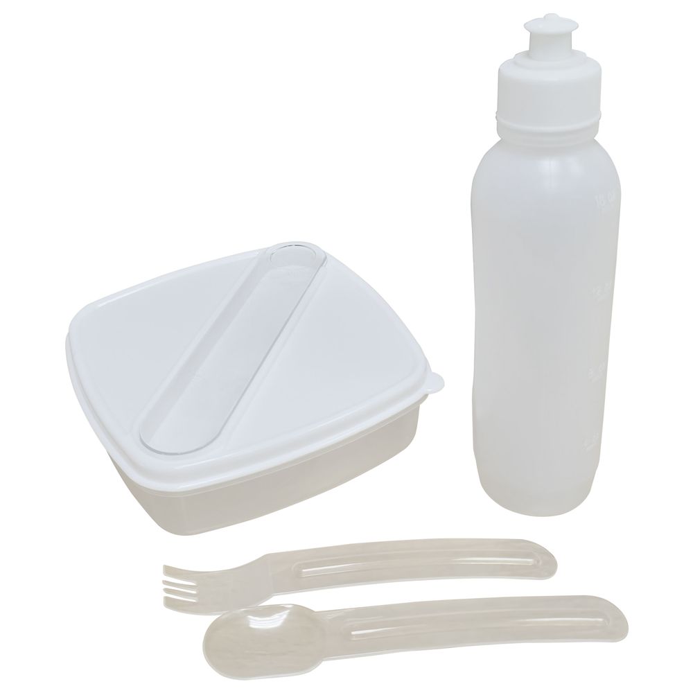 Kuromi - Kids Backpack With Water Bottle, Lunch Box, Fork & Spoon - 4 Pcs - Pink - 11-Inch