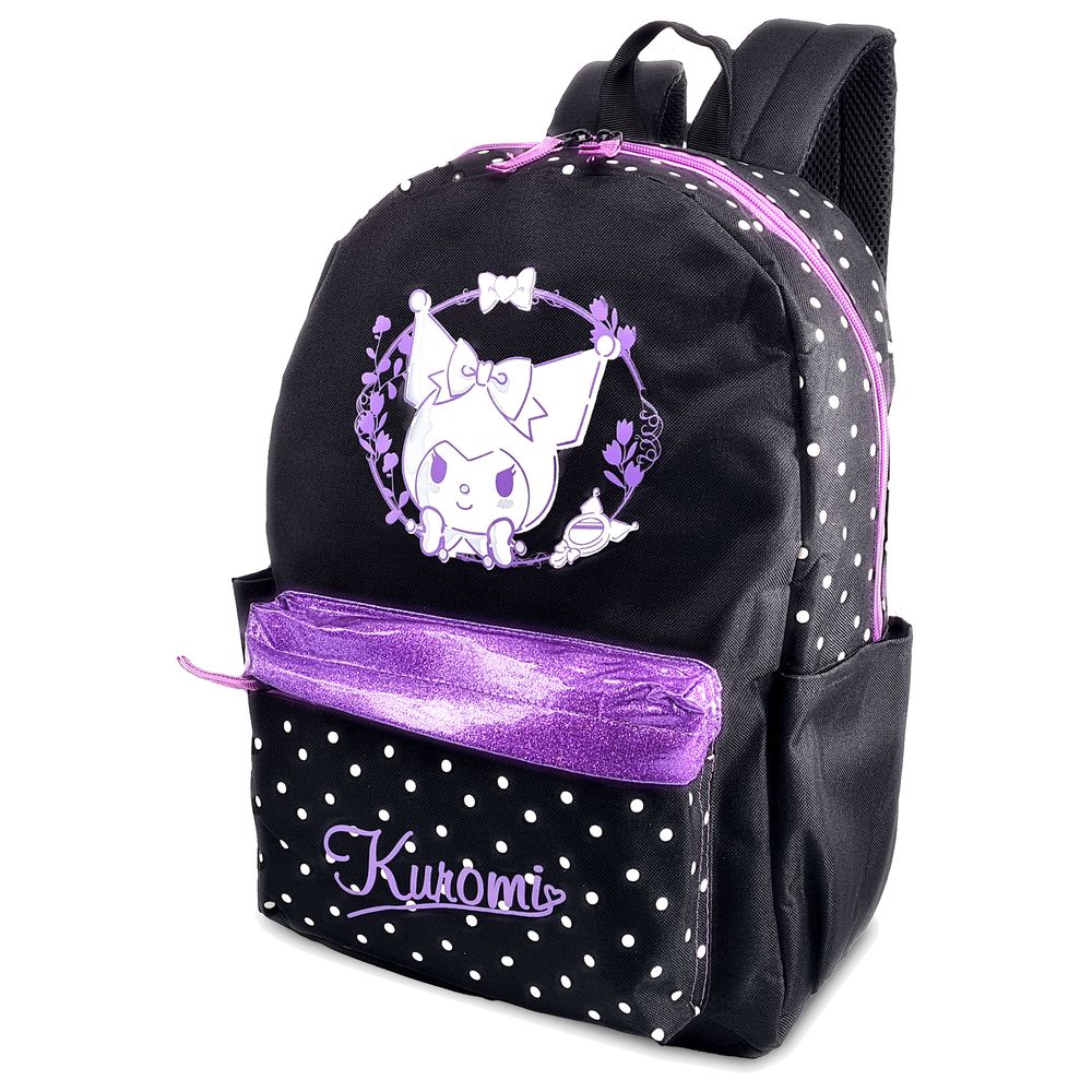 Kuromi - 4-In-1 Backpack Set - Black - 16-Inch