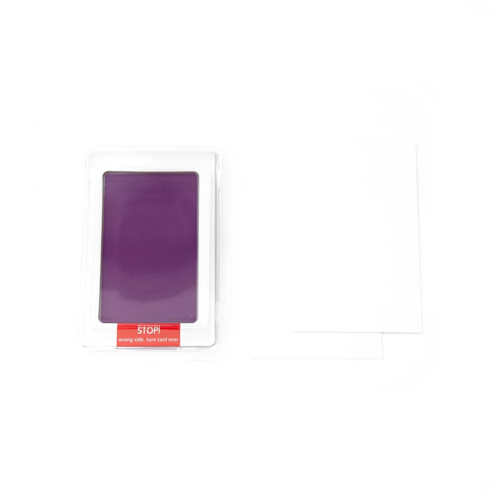 Babies Basic - Clean Fingerprint With Two Imprint Cards - 16cm - Purple
