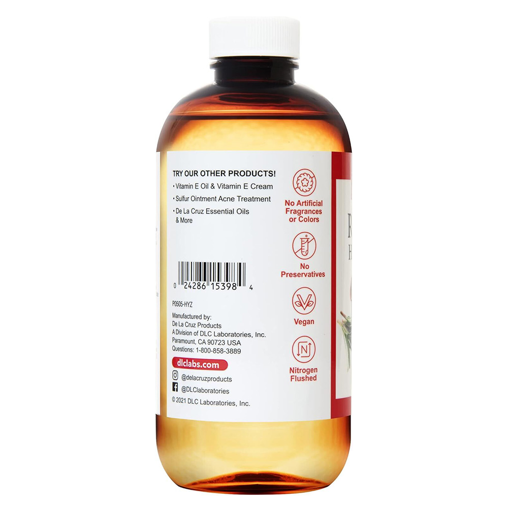 دي لا كروز - زيت إكليل الجبل للشعر والبشرة - 236 مل