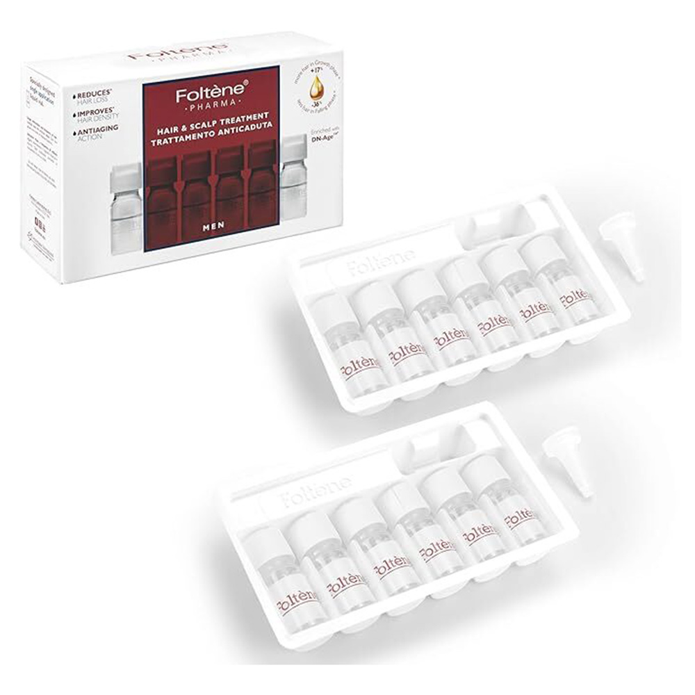 فولتين - أمبولات علاج الشعر وفروة الرأس للرجال - 12 قطعة