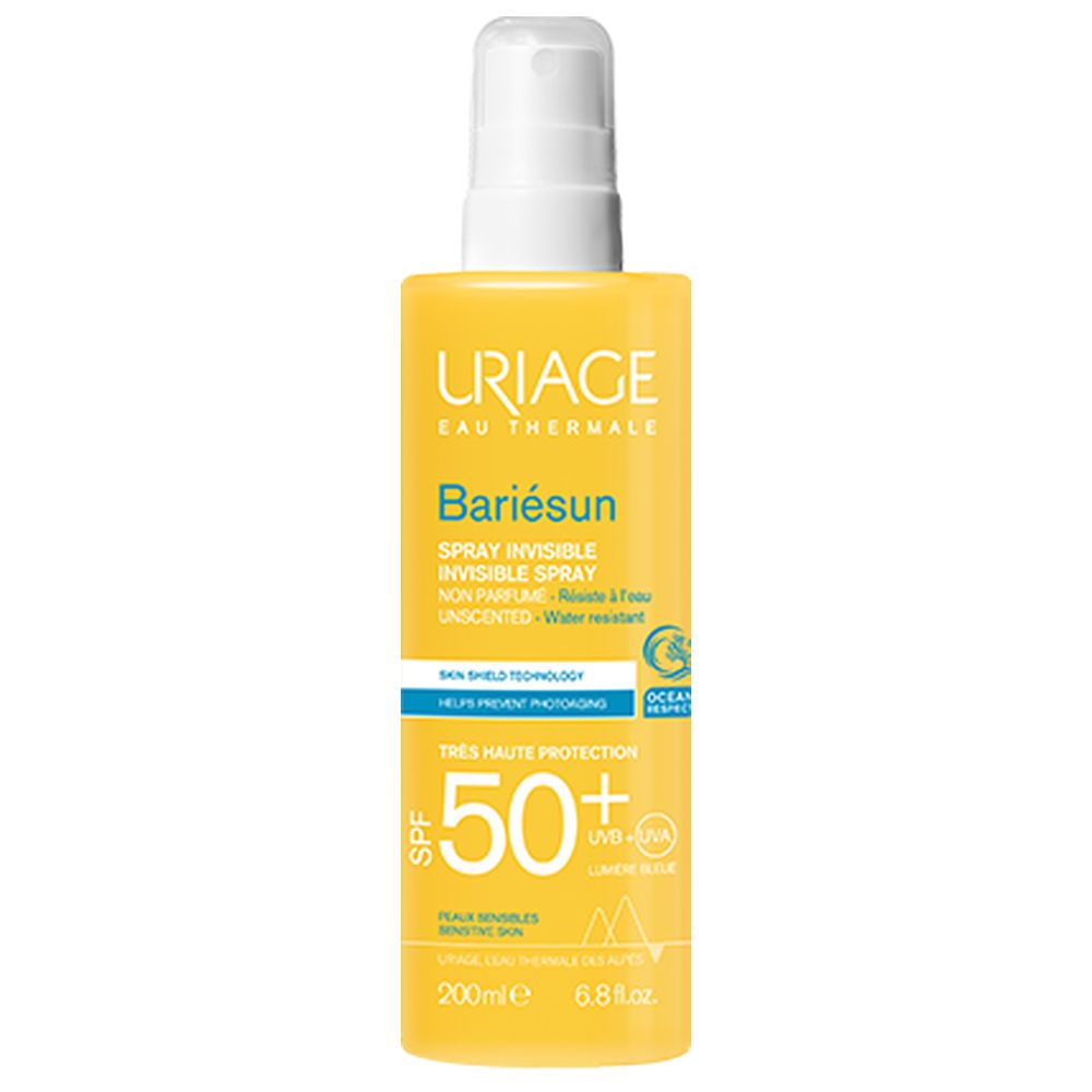 يورياج - باريسن - بخاخ غير مرئي خالي من العطور بعامل حماية من الشمس 50+ - 200 مل