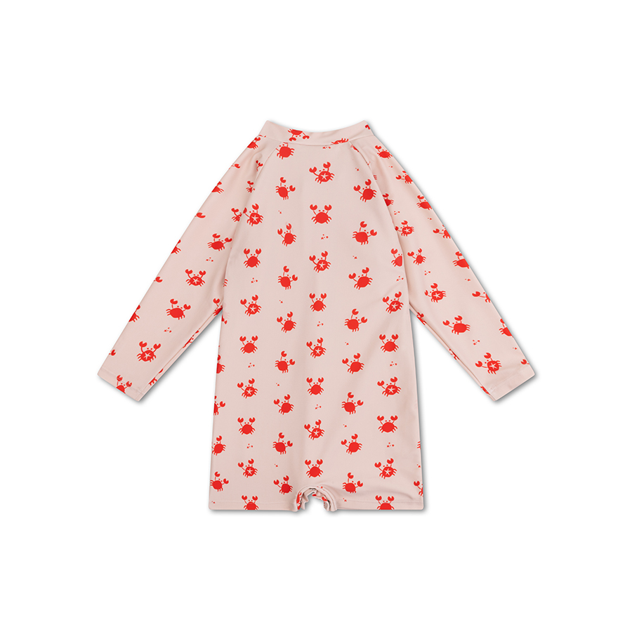 Swim Essentials - Oh Crab Printed Baby Swimsuit - Cream