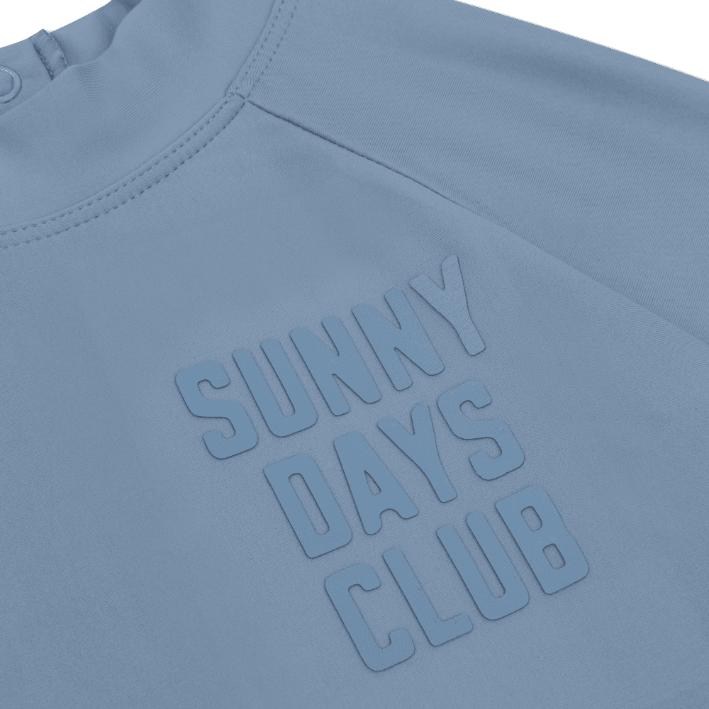 Swim Essentials - Boys' Sunny Days Club Rashguard T-Shirt - Blue