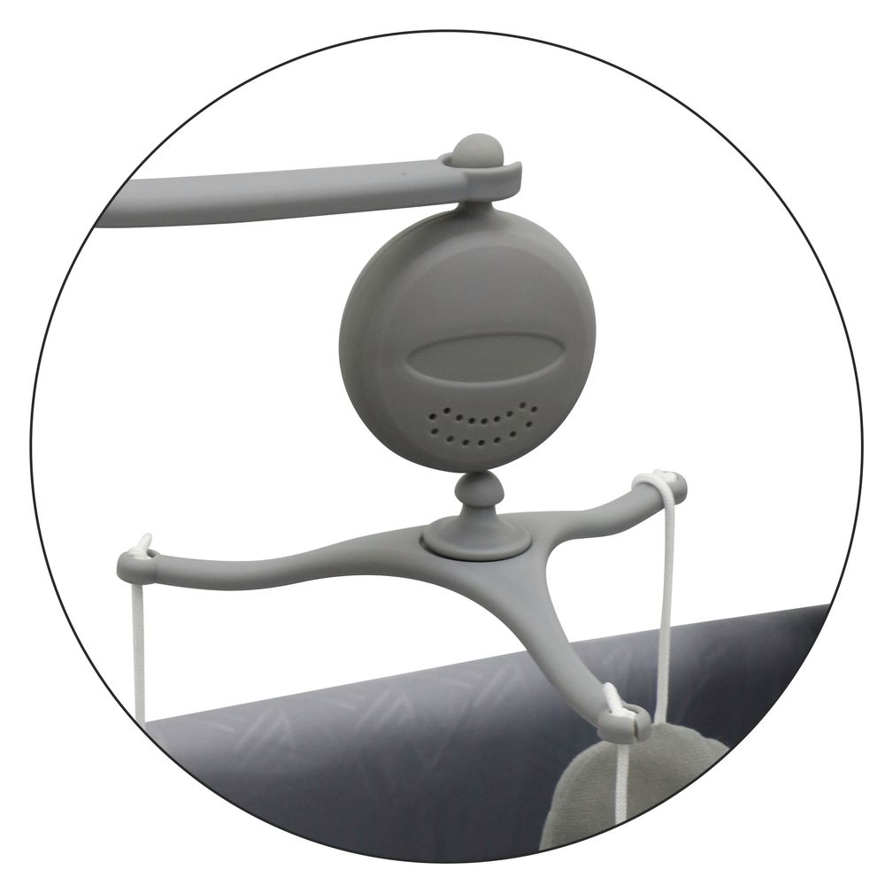 بيبيسيتوس - سرير المواليد متعدد الأغراض وساحة لعب - رمادي فاتح