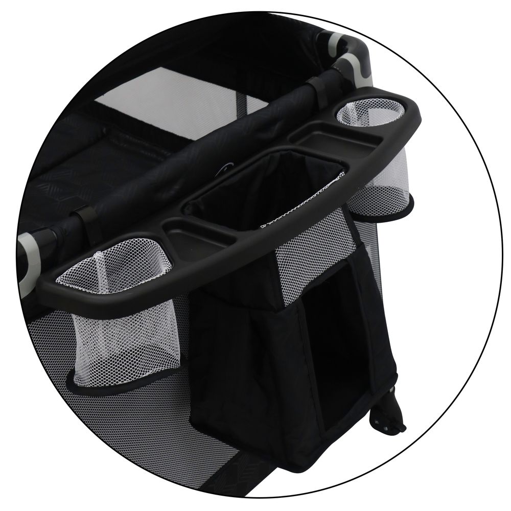 بيبيسيتوس - سرير المواليد متعدد الأغراض وساحة لعب - أسود 