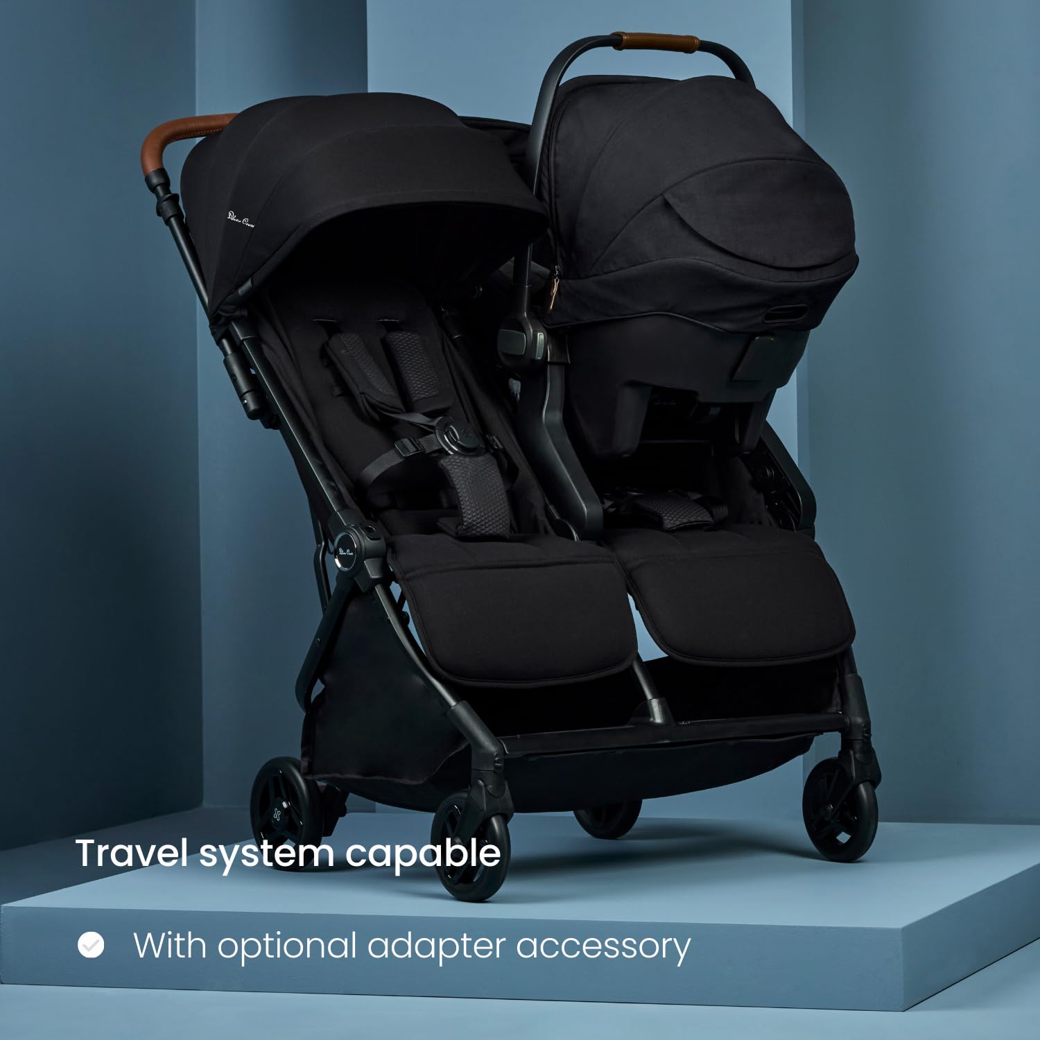 Silver Cross - Jet Double Stroller - Black