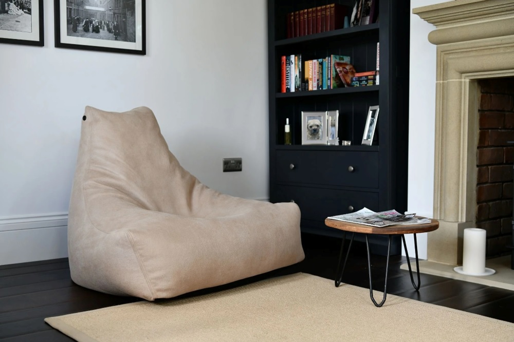 Extreme Lounging - Mighty Leather Bean Bag - Latte