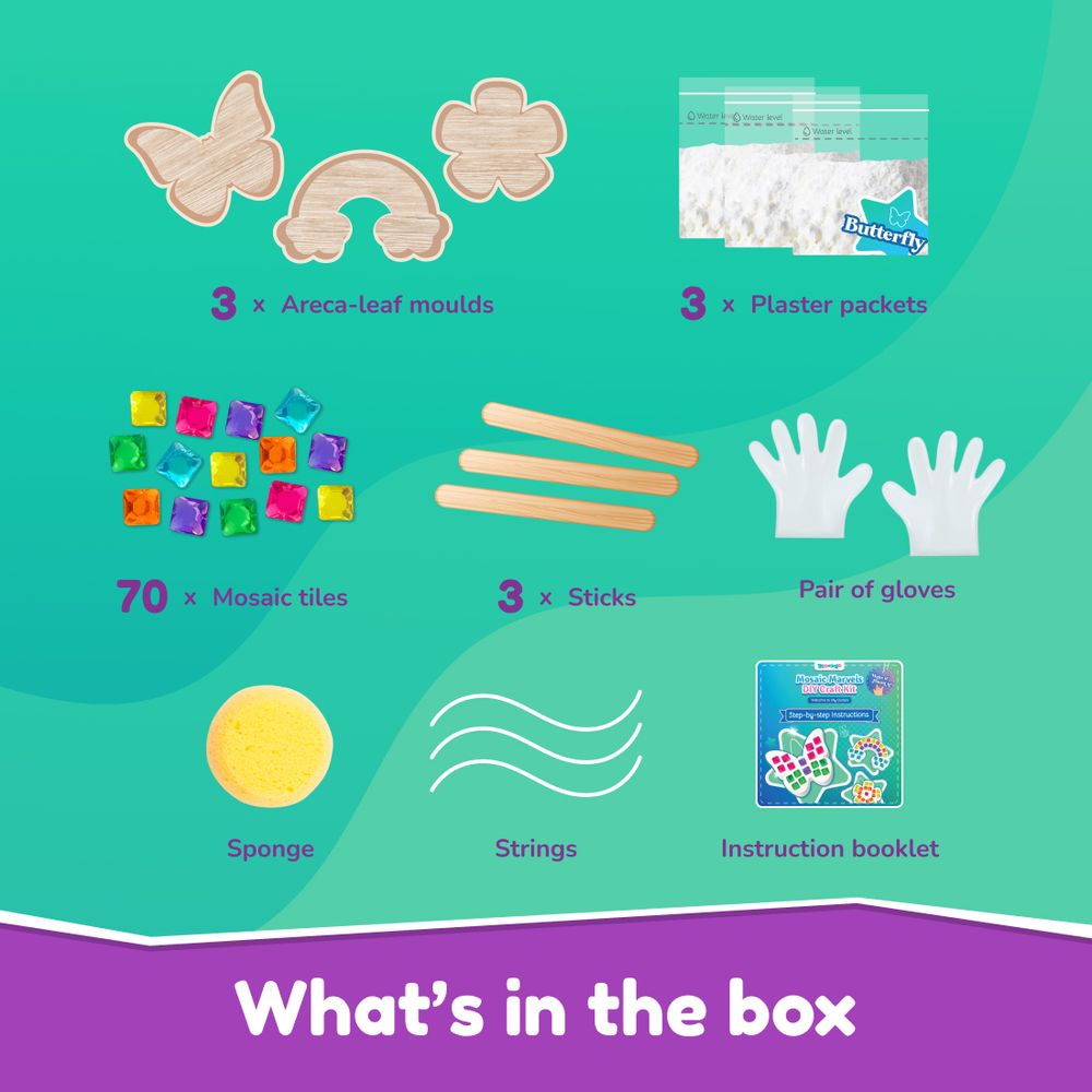 بلومينجو - مجموعة الفسيفساء الحرفية موزاييك مارفل - متعددة الألوان - أكثر من 50 قطعة