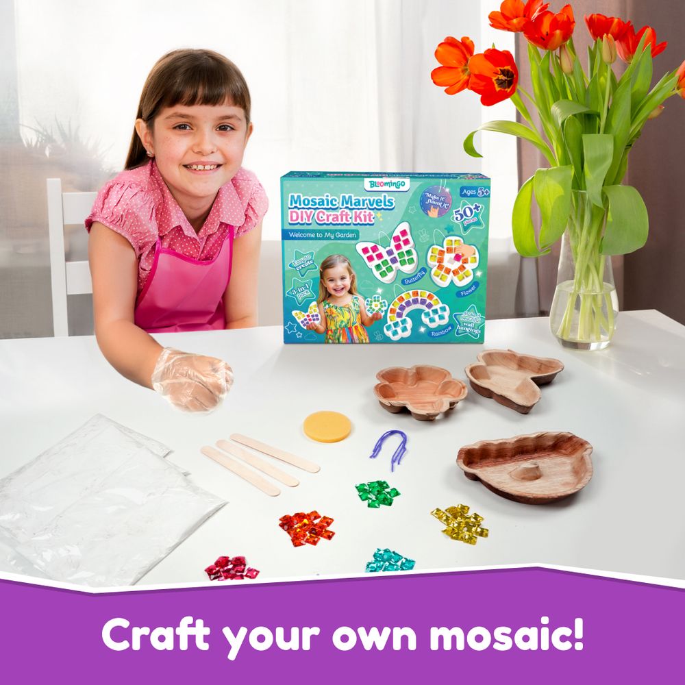 بلومينجو - مجموعة الفسيفساء الحرفية موزاييك مارفل - متعددة الألوان - أكثر من 50 قطعة
