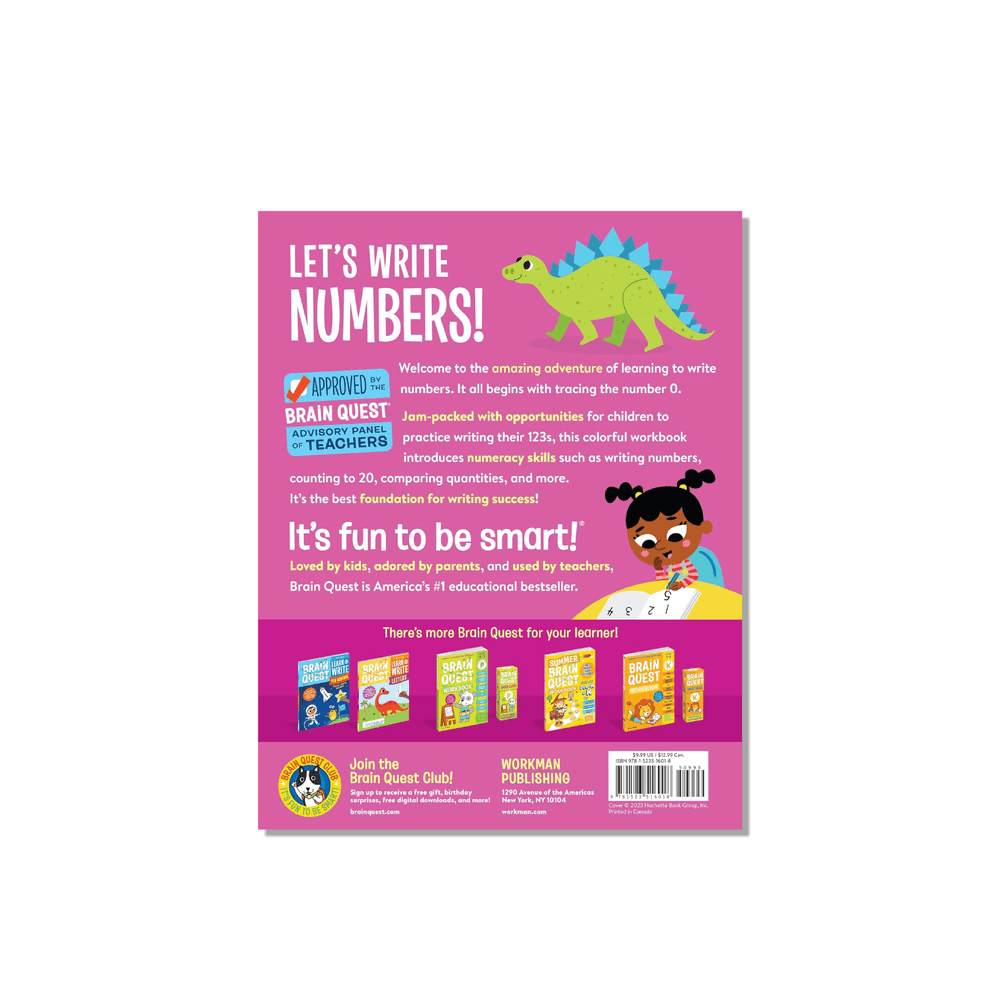 Brain Quest Learn To Write : Numbers