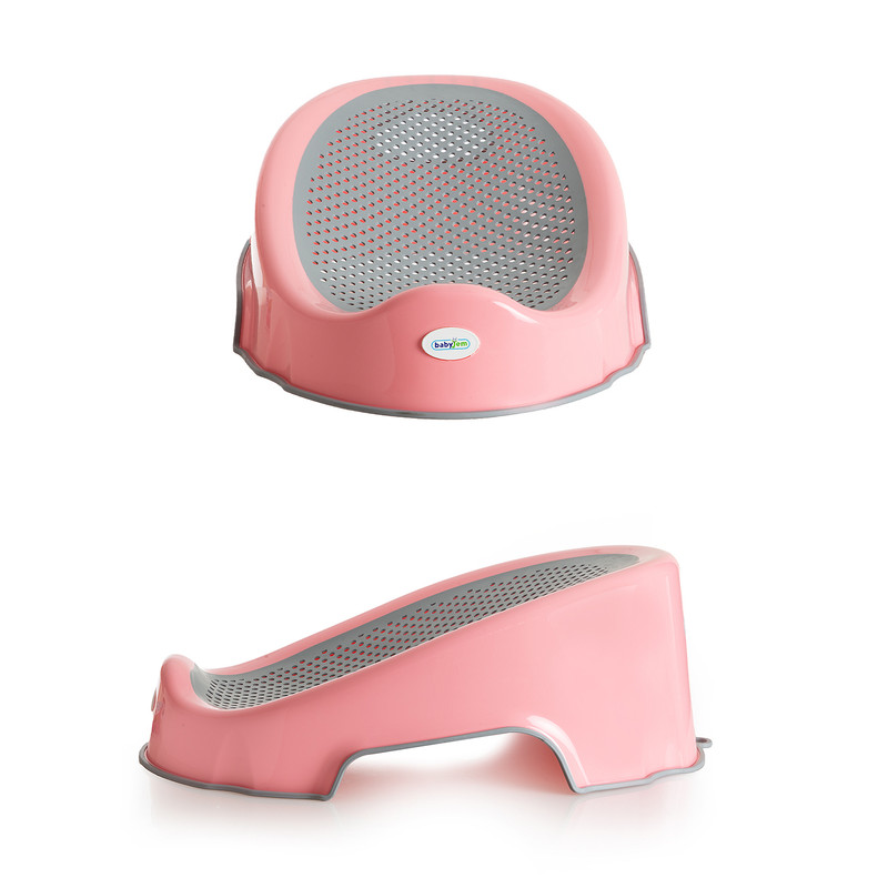 بيبي جِم - حامل استحمام للرضع بملمس ناعم - وردي