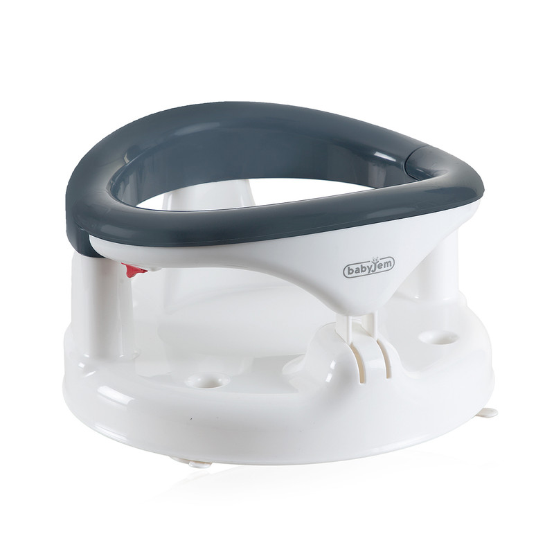 بيبي جِم - مقعد استحمام وتغذية للرضع غير قابل للانزلاق - أنثراسيت