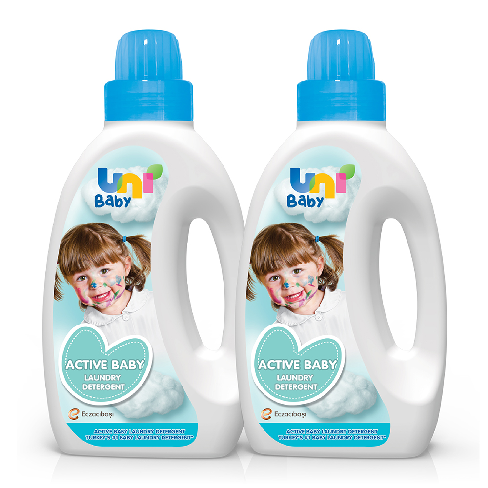 Uni Baby - Baby Active Laundry Detergent - Pack of 2 - 1500 ml
