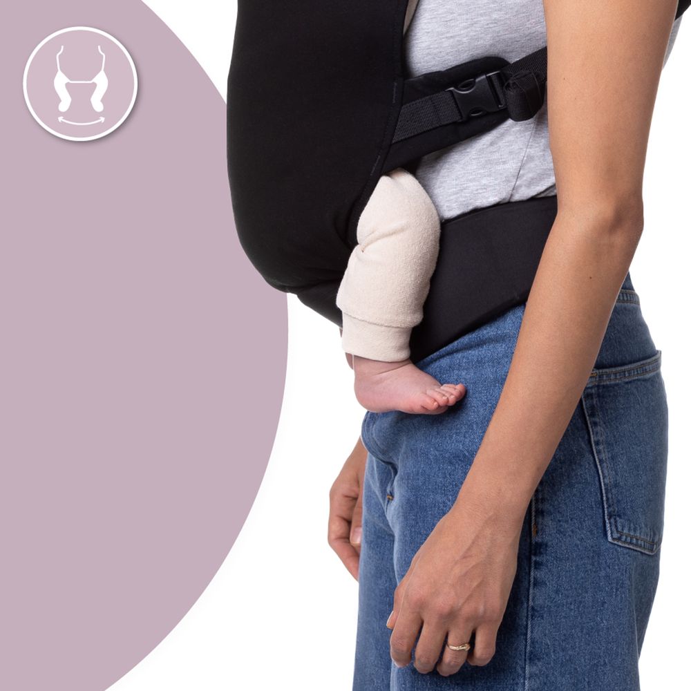 Momi - Collet Baby Carrier - Black