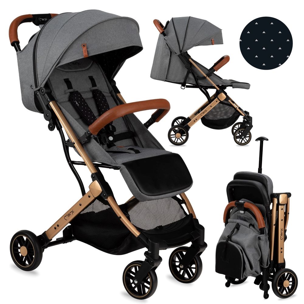Momi - Estelle Gold Baby Stroller - Grey