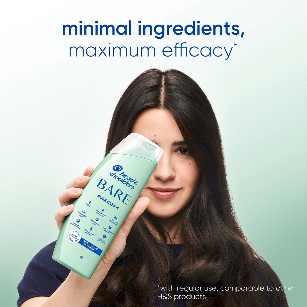 Head & Shoulders - Bare Pure Clean Shampoo Maximum Dandruff Protection 400ml
