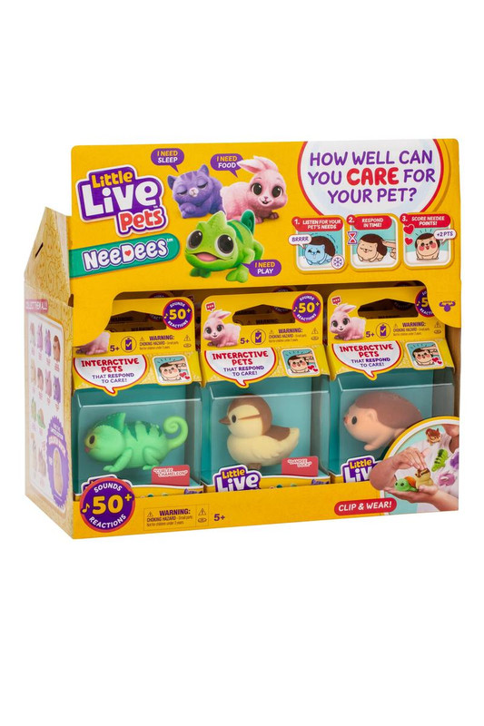 Little Live Pets - Dandee Duck Needees Interactive Pet Sounds 9Pcs - Design May Vary