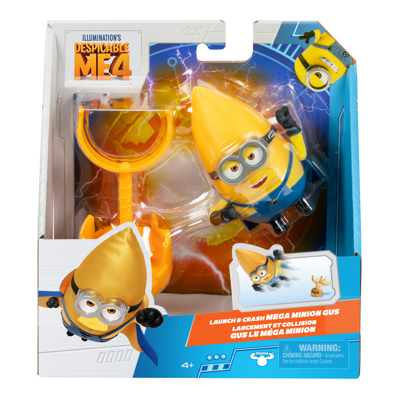 Moose Toys - Despicable Me 4 Launch & Crash Playset - Gus - 4-Inch