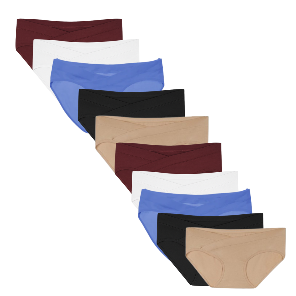 Tummy - 10pc-Set - Low-Waist Maternity Panty - Multicolor