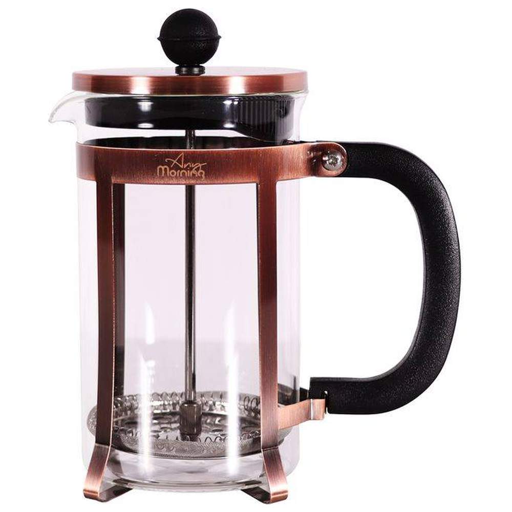 اني مورنينغ - إبريق قهوة وشاي فرنسي - نحاسي - 600 مل