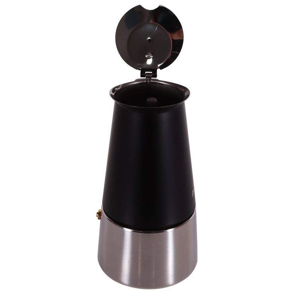 اني مورنينغ - ابريق اسبريسو لسطح الموقد - أسود - 300 مل