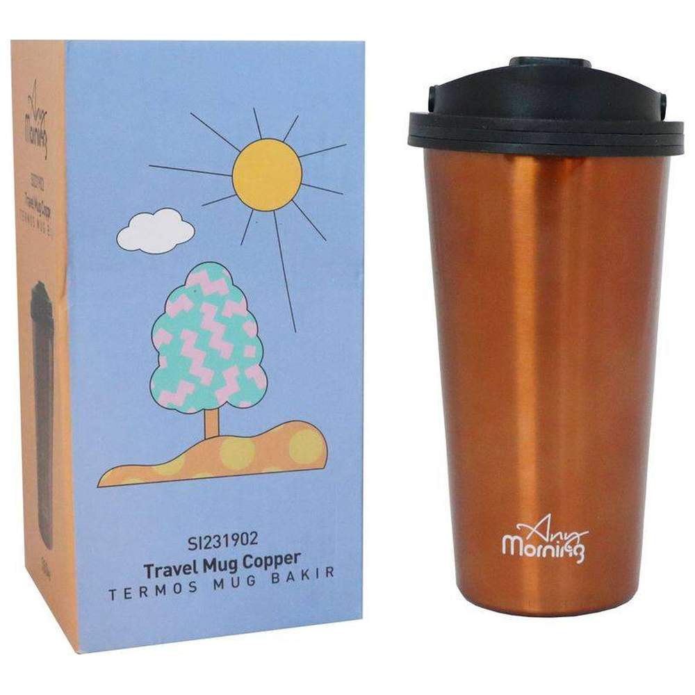 اني مورنينغ - كوب سفر ستانلس ستيل - نحاسي - 502 مل