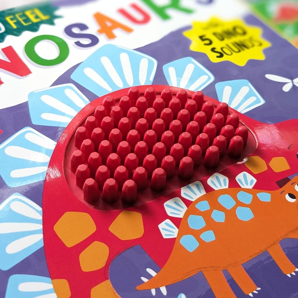 North Parade Publishing - 5 Button Silicon Sound Book - Dinosaur