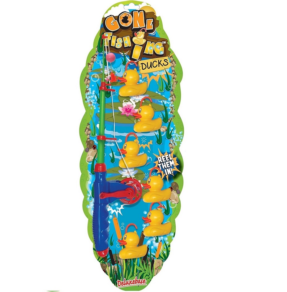 ديلوكس بيس - مجموعة ألعاب الصيد للاستحمام - بط - 7 قطع